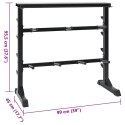 VidaXL Stojak na hantle Czarny 99 x 45 x 95,5 cm