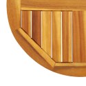 VidaXL Blat do stolika, Ø60x2 cm, okrągły, lite drewno akacjowe