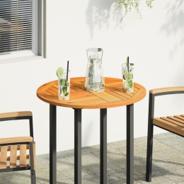 VidaXL Blat do stolika, Ø70x2 cm, okrągły, lite drewno akacjowe
