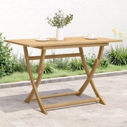 VidaXL Składany stół ogrodowy, 120x70x75 cm, lite drewno akacjowe