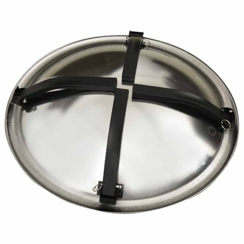 VidaXL Palenisko i grill 2-w-1, z pogrzebaczem, 56x56x49 cm, stal
