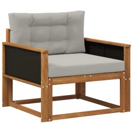 VidaXL Środkowa sofa ogrodowa Lite Drewno Akacji naturalny