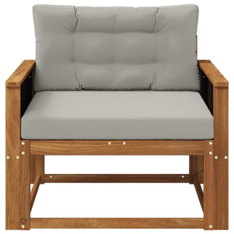 VidaXL Środkowa sofa ogrodowa Lite Drewno Akacji naturalny