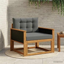 VidaXL Środkowa sofa ogrodowa Lite Drewno Akacji naturalny