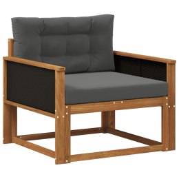 VidaXL Środkowa sofa ogrodowa Lite Drewno Akacji naturalny