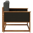 VidaXL Środkowa sofa ogrodowa Lite Drewno Akacji naturalny