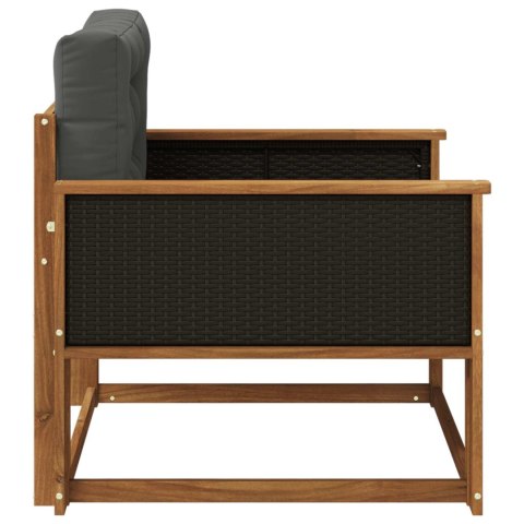 VidaXL Środkowa sofa ogrodowa Lite Drewno Akacji naturalny