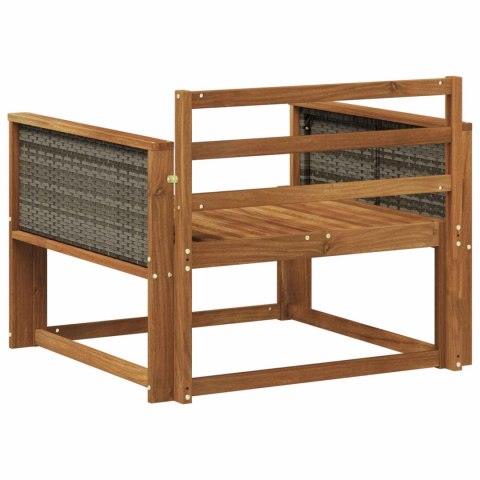VidaXL Środkowa sofa ogrodowa Lite Drewno Akacji naturalny