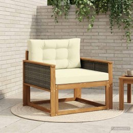 VidaXL Środkowa sofa ogrodowa Lite Drewno Akacji naturalny