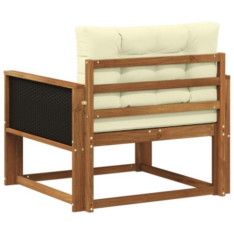 VidaXL Środkowa sofa ogrodowa naturalny