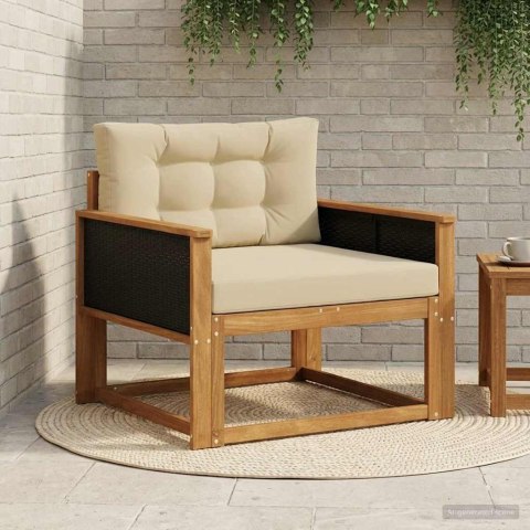 VidaXL Środkowa sofa ogrodowa naturalny