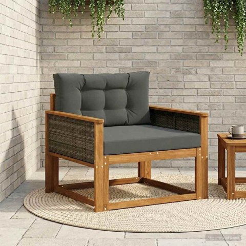 VidaXL Środkowa sofa ogrodowa naturalny