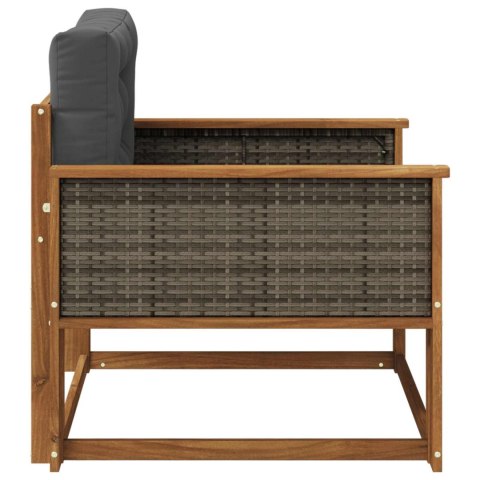 VidaXL Środkowa sofa ogrodowa naturalny
