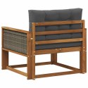 VidaXL Środkowa sofa ogrodowa naturalny