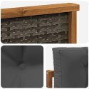 VidaXL Środkowa sofa ogrodowa naturalny
