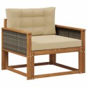 VidaXL Środkowa sofa ogrodowa naturalny