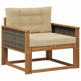 VidaXL Środkowa sofa ogrodowa naturalny