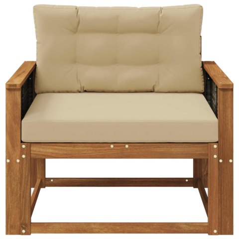 VidaXL Środkowa sofa ogrodowa naturalny