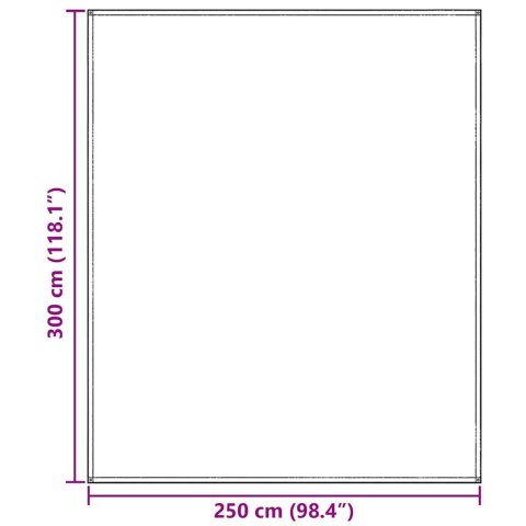 DYWAN POD NAMIOT JASNOSZARY 300X250CM POLIETYLEN
