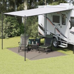 VidaXL Dywan pod namiot Jasnoszary 350 x 250 cm Polietylen