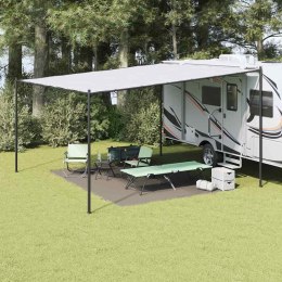 VidaXL Dywan pod namiot Jasnoszary 400 × 300 cm Polietylen