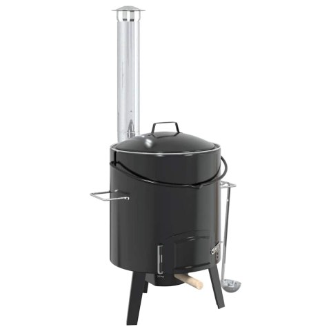 KOCIOŁEK DO GULASZU 14,3 L Z PIECEM KUCHNIA POLOWA ZESTAW GRILLOWY
