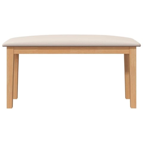 VidaXL Ławka 90 cm Drewno lite Guma