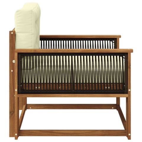 VidaXL Środkowa sofa ogrodowa Lite Drewno Akacji naturalny