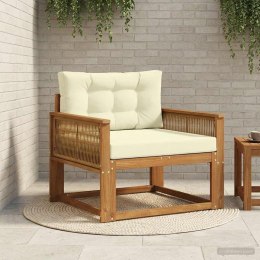 VidaXL Środkowa sofa ogrodowa Lite Drewno Akacji naturalny