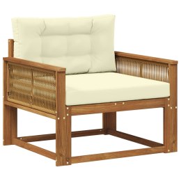 VidaXL Środkowa sofa ogrodowa Lite Drewno Akacji naturalny