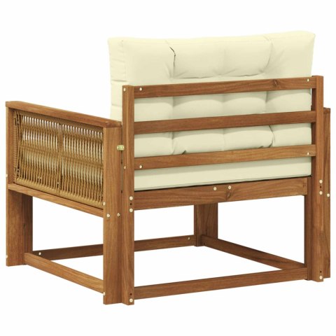 VidaXL Środkowa sofa ogrodowa Lite Drewno Akacji naturalny
