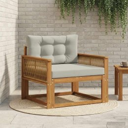 VidaXL Środkowa sofa ogrodowa Lite Drewno Akacji naturalny