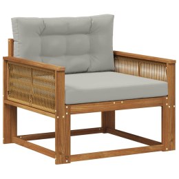 VidaXL Środkowa sofa ogrodowa Lite Drewno Akacji naturalny
