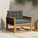 VidaXL Środkowa sofa ogrodowa naturalny