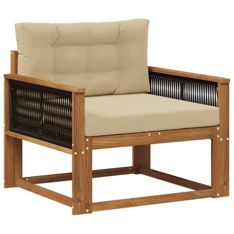 VidaXL Środkowa sofa ogrodowa naturalny