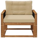 VidaXL Środkowa sofa ogrodowa naturalny