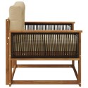 VidaXL Środkowa sofa ogrodowa naturalny