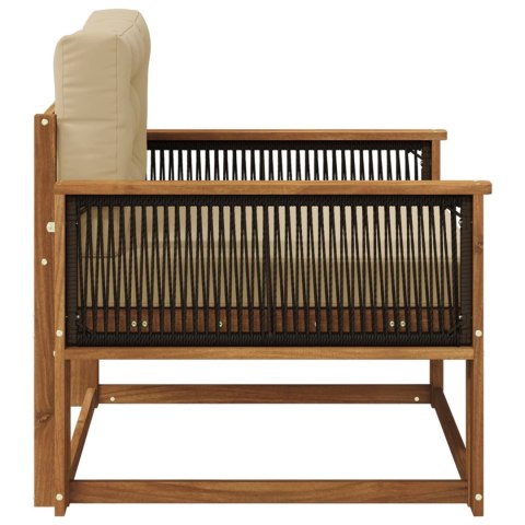 VidaXL Środkowa sofa ogrodowa naturalny
