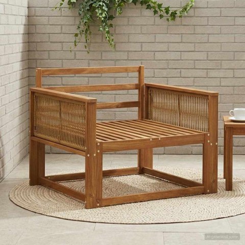 VidaXL Środkowa sofa ogrodowa naturalny