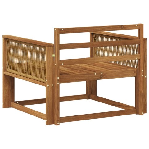 VidaXL Środkowa sofa ogrodowa naturalny