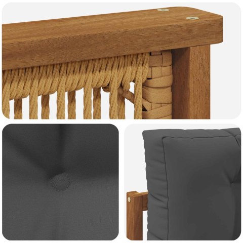 VidaXL Środkowa sofa ogrodowa naturalny