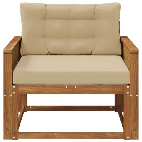 VidaXL Środkowa sofa ogrodowa naturalny