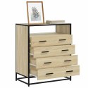 VidaXL Komoda, dąb sonoma, 70x41x83,5 cm, materiał drewnopochodny