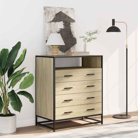 VidaXL Komoda, dąb sonoma, 70x41x83,5 cm, materiał drewnopochodny