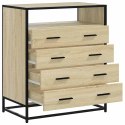 VidaXL Komoda, dąb sonoma, 70x41x83,5 cm, materiał drewnopochodny