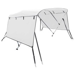 VidaXL Daszek bimini ze ściankami, 3 pałąki, 183x(137-152)x137 cm