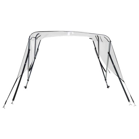 VidaXL Daszek bimini ze ściankami, 3 pałąki, 183x(137-152)x137 cm