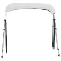VidaXL Daszek bimini ze ściankami, 3 pałąki, 183x(137-152)x137 cm