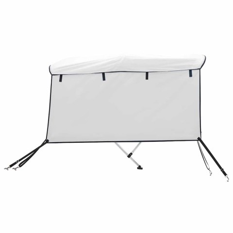 VidaXL Daszek bimini ze ściankami, 3 pałąki, 183x(137-152)x137 cm