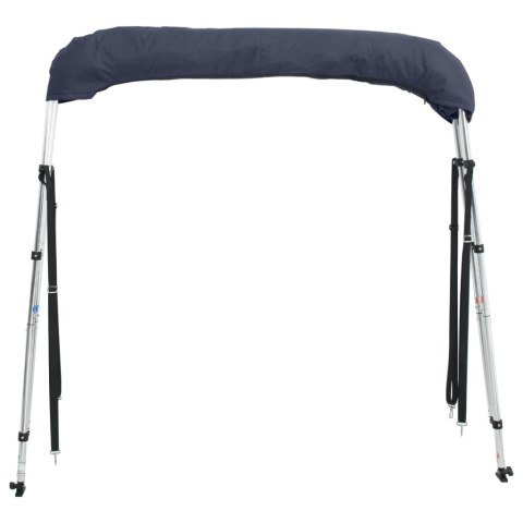 VidaXL Daszek bimini ze ściankami, 3 pałąki, 183x(137-152)x137 cm